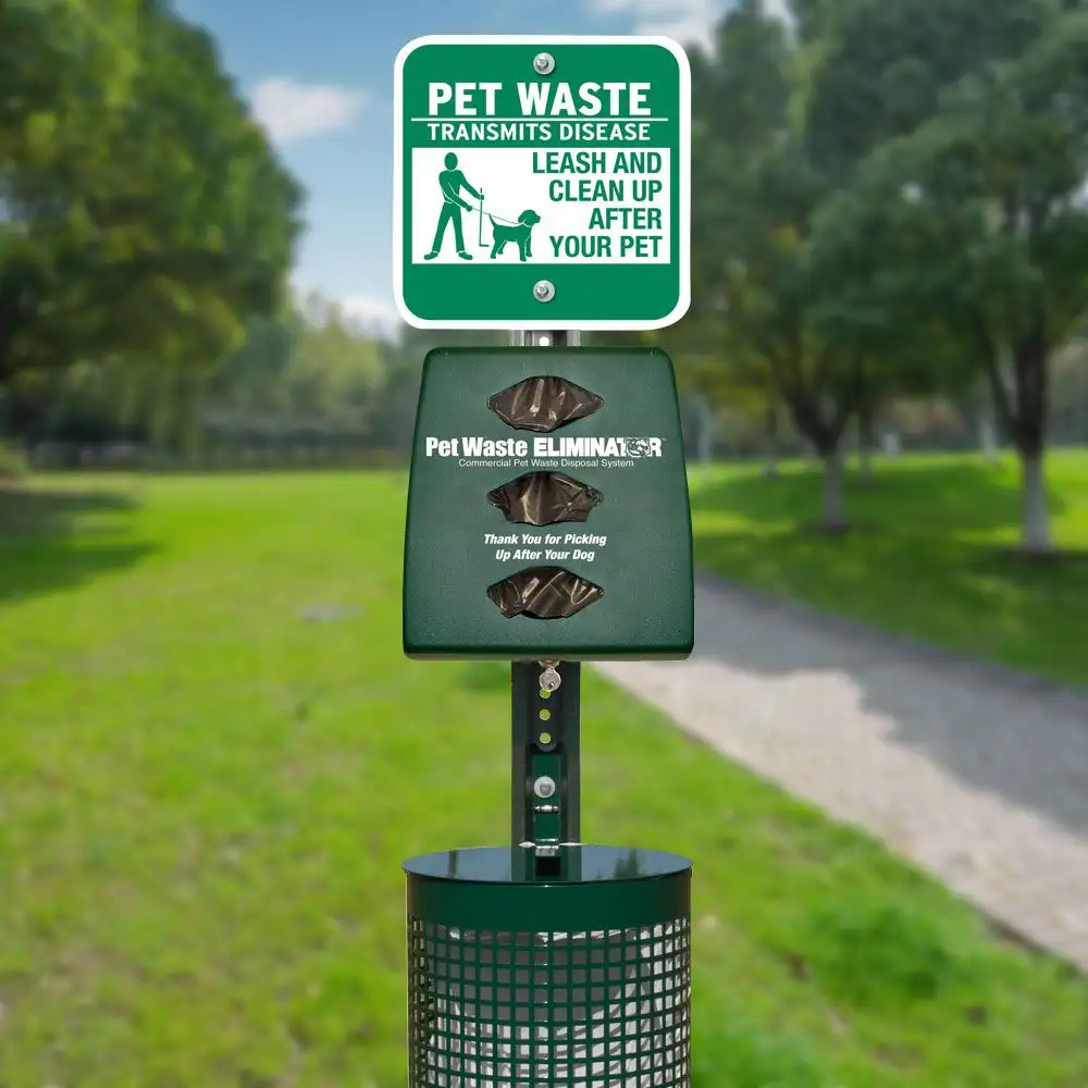 Servicing a pet waste station